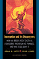 Book cover of: Innovation and Its Discontents. By: Adam B. Jaffe