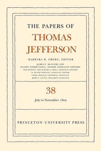 Book cover of: Papers of Thomas Jefferson, Volume 38