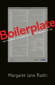 Book cover of: Boilerplate. By: Margaret Jane Radin