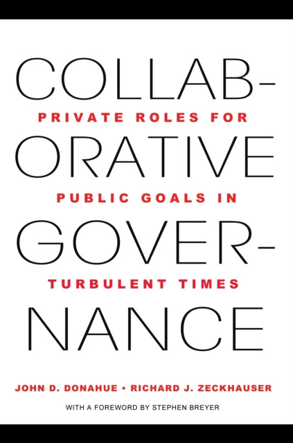 Book cover of: Collaborative Governance. By: Stephen G. Breyer