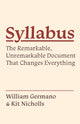 Book cover of: Syllabus. By: William P. Germano