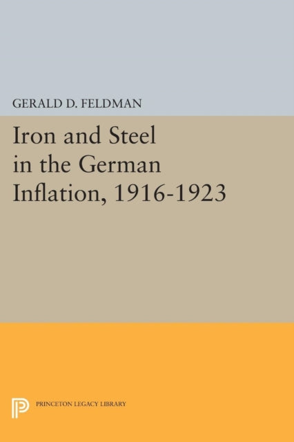 Book cover of: Iron and Steel in the German Inflation, 1916-1923. By: Gerald D. Feldman