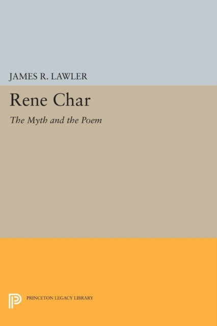 Book cover of: Rene Char. By: Lawler, James R.