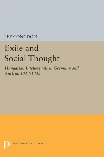 Book cover of: Exile and Social Thought. By: Lee Congdon