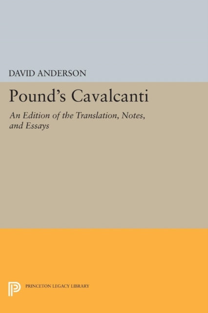 Book cover of: Pound's Cavalcanti. By: David Anderson