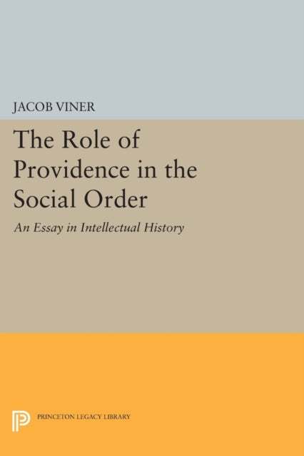 Book cover of: Role of Providence in the Social Order. By: Jacob Viner