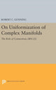 Book cover of: On Uniformization of Complex Manifolds. By: Robert C. Gunning