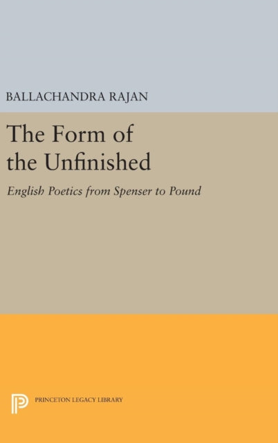 Book cover of: Form of the Unfinished. By: Ballachandra Rajan