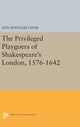Book cover of: Privileged Playgoers of Shakespeare's London, 1576-1642. By: Ann Jennalie Cook