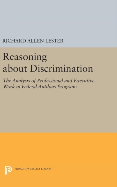 Book cover of: Reasoning about Discrimination. By: Richard Allen Lester