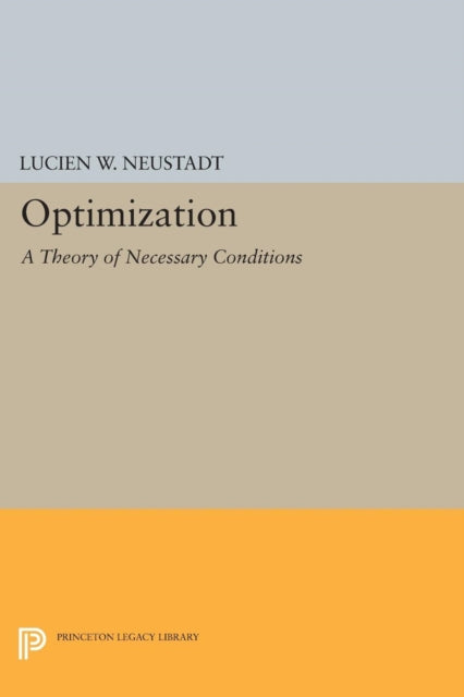 Book cover of: Optimization. By: Lucien W. Neustadt