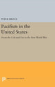 Book cover of: Pacifism in the United States. By: Peter Brock