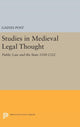 Book cover of: Studies in Medieval Legal Thought. By: Gaines Post