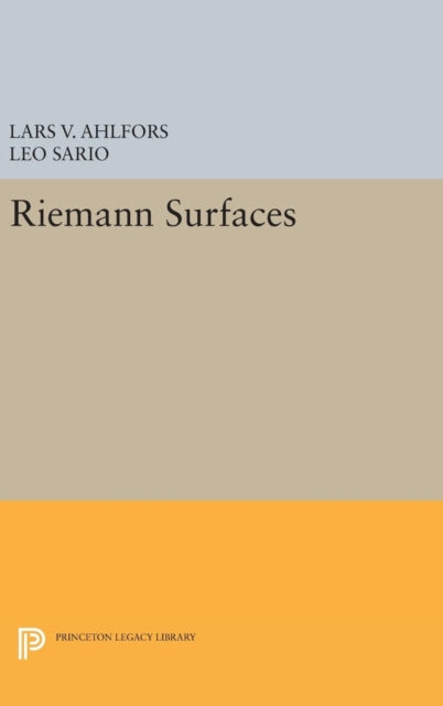 Book cover of: Riemann Surfaces. By: Lars Valerian Ahlfors