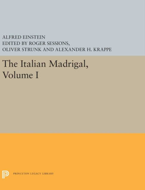Book cover of: Italian Madrigal. By: Alfred Einstein