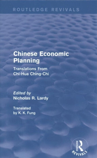 Book cover of: Chinese Economic Planning