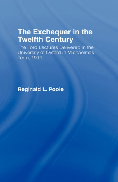 Book cover of: Exchequer in the 12th Century. By: Reginald L. Poole