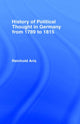 Book cover of: History of Political Thought in Germany 1789-1815. By: Reinhold Aris
