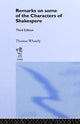 Book cover of: Remarks on Some of the Characters of Shakespeare