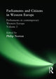 Book cover of: Parliaments and Citizens in Western Europe. By: Philip Norton