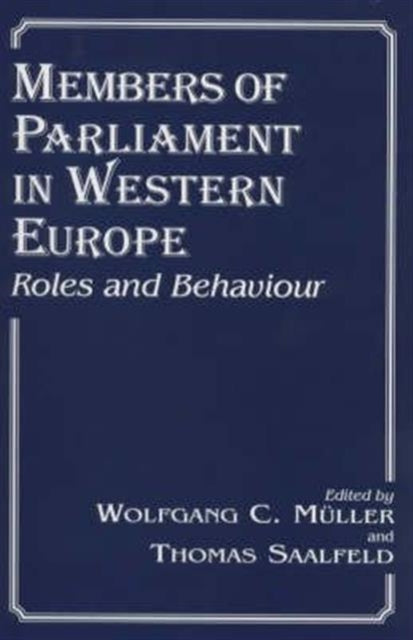 Book cover of: Members of Parliament in Western Europe. By: W. Muller