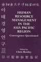 Book cover of: Human Resource Management in the Asia-Pacific Region. By: Chris Rowley