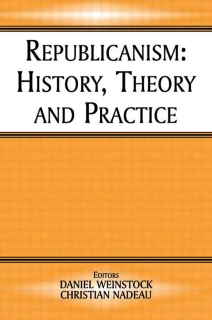 Book cover of: Republicanism. By: D. Weinstock