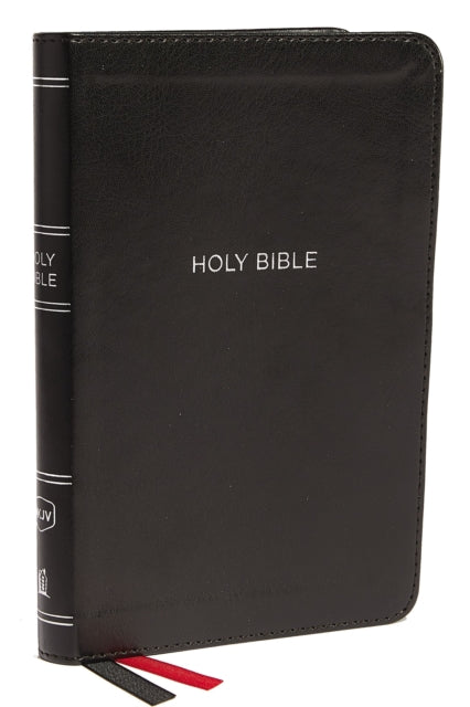 Book cover of: NKJV, Thinline Bible, Compact, Leathersoft, Black, Red Letter, Comfort Print. By: Thomas Thomas Nelson