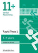 Book cover of: 11+ Verbal Reasoning Rapid Tests Book 1: Year 2, Ages 6-7