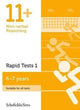 Book cover of: 11+ Non-verbal Reasoning Rapid Tests Book 1: Year 2, Ages 6-7. By: Rebecca Brant Schofield & Sims