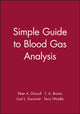 Book cover of: Simple Guide to Blood Gas Analysis. By: Peter Driscoll