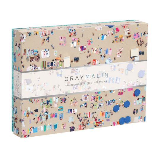 Book cover of: Gray Malin The Beach Two-sided Puzzle. By: Galison