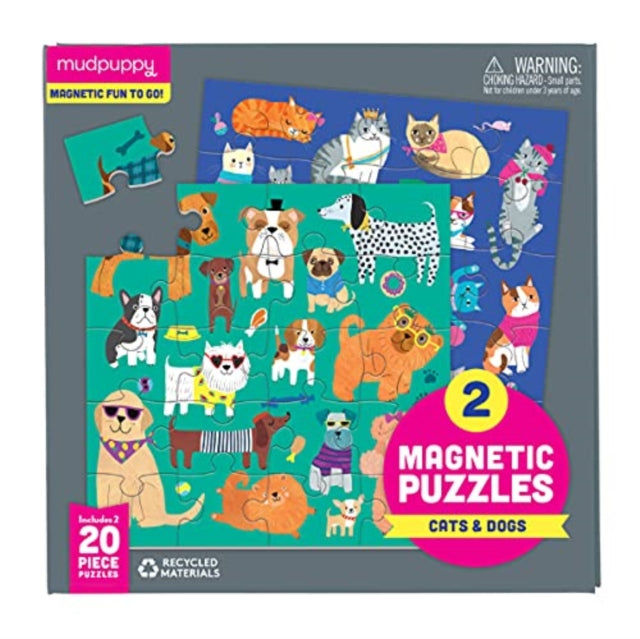Book cover of: Cats & Dogs Magnetic Puzzles