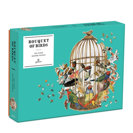 Book cover of: Bouquet of Birds 750 Piece Shaped Puzzle