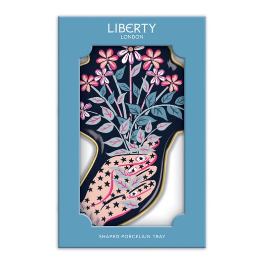 Book cover of: Liberty Ianthe Hand Shaped Porcelain Tray. By: Galison