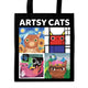 Book cover of: Artsy Cats Reusable Shopping Bag. By: Mudpuppy