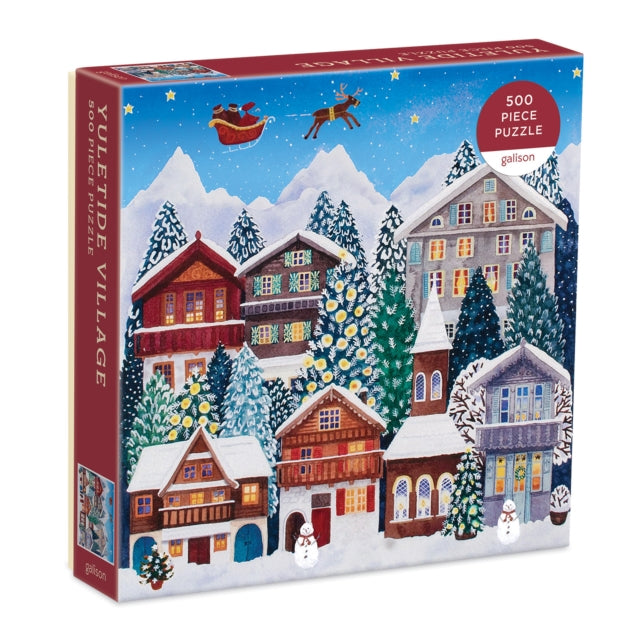 Book cover of: Yuletide Village 500 Piece Puzzle. By: GALISON  CLAIRE WINT