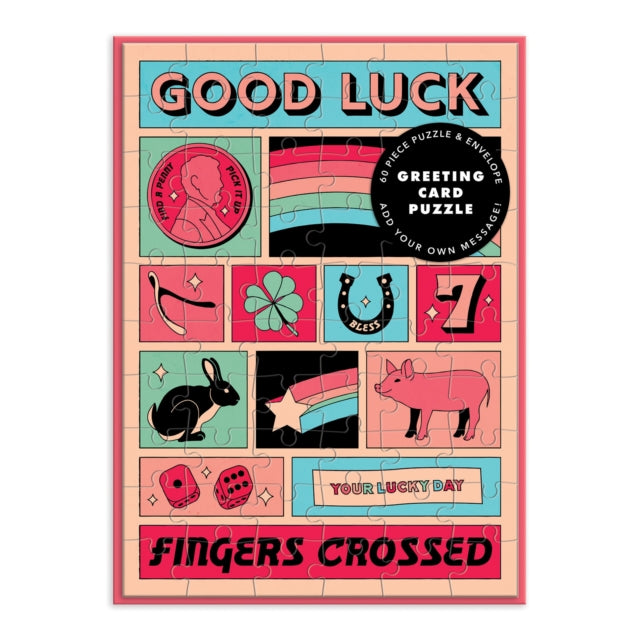 Book cover of: Good Luck Greeting Card Puzzle