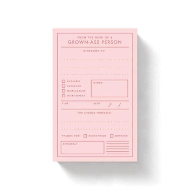 Book cover of: Grown-ass Person Memo Pad. By: Brass Monkey