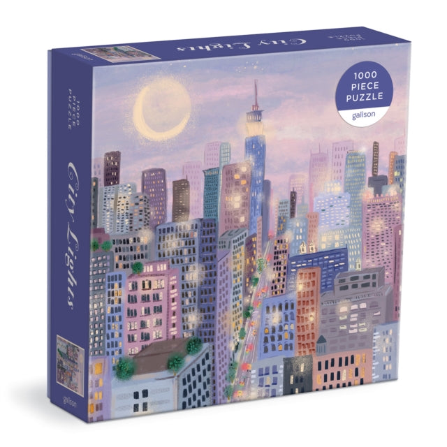 Book cover of: City Lights 1000 Pc Puzzle In a Square box