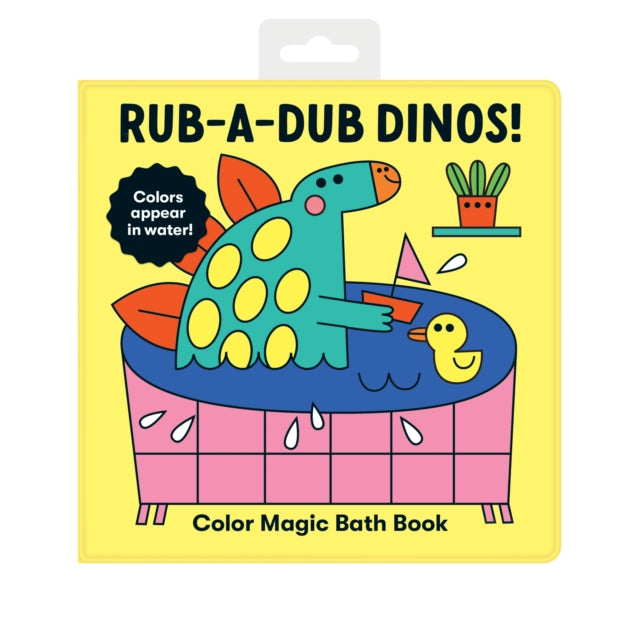 Book cover of: Rub-a-Dub Dinos! Color Magic Bath Book. By: Mudpuppy