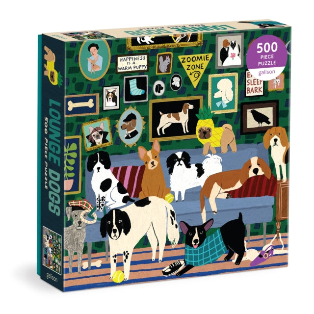 Book cover of: Lounge Dogs 500 Piece Puzzle