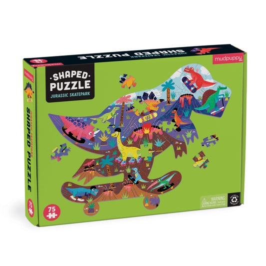 Book cover of: Jurassic Skatepark 75 Piece Shaped Scene Puzzle