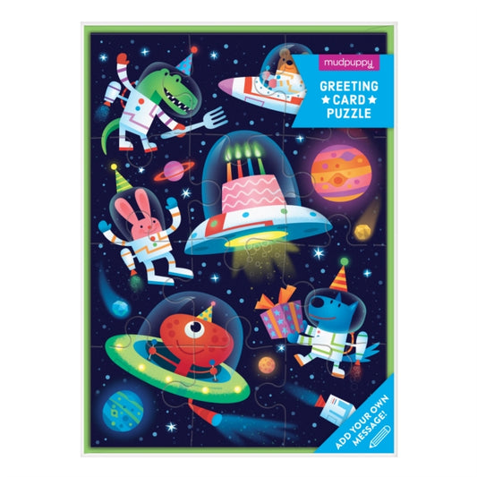 Book cover of: Cosmic Party Greeting Card Puzzle