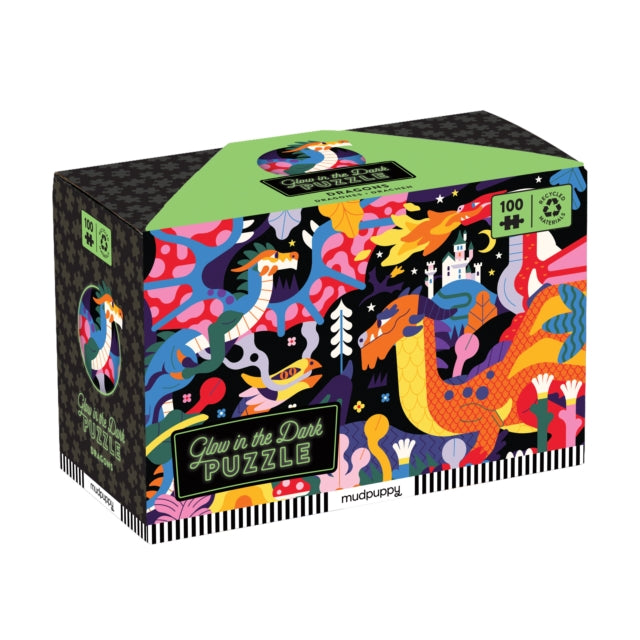 Book cover of: Dragons 100 Piece Glow in the Dark Puzzle