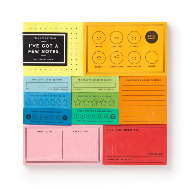 Book cover of: I've Got A Few Notes Tear-off Notepad Set. By: Brass Monkey