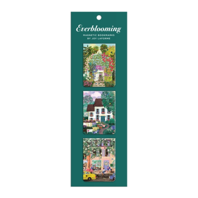 Book cover of: Joy Laforme Everblooming Magnetic Bookmark Set. By: Galison
