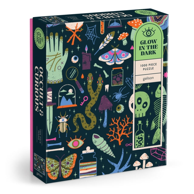 Book cover of: Occult and Curious 1000 Piece Glow in the Dark Puzzle