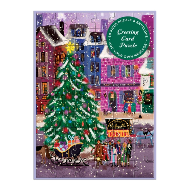 Book cover of: Joy Laforme Christmas Square Greeting Card Puzzle