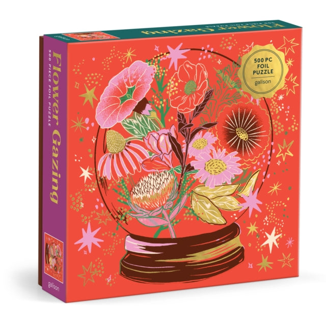 Book cover of: Flower Gazing 500 Piece Foil Puzzle